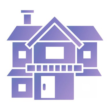 Ev. Web simgesi basit illüstrasyon