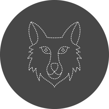 Tilki simgesinin vektör illüstrasyonu