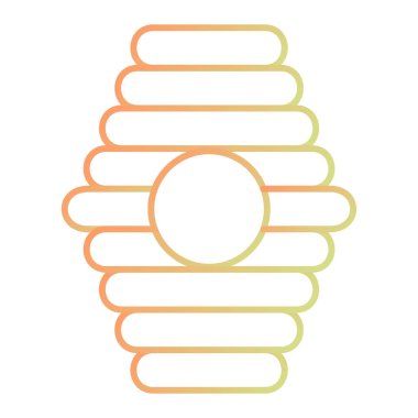 Bir bal simgesinin vektör illüstrasyonu