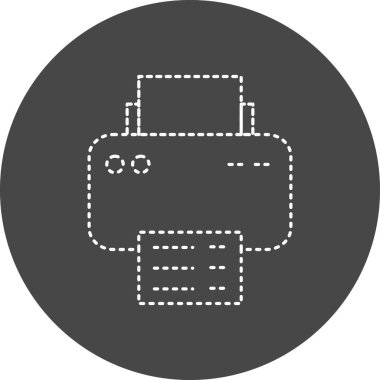 yazıcı simgesi, vektör illüstrasyonu basit tasarım