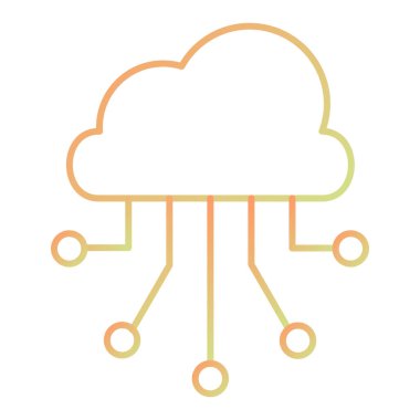 cloud computing. web simple icon illustration