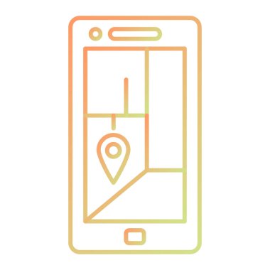 Location web icon, simple illustration of Map gps 