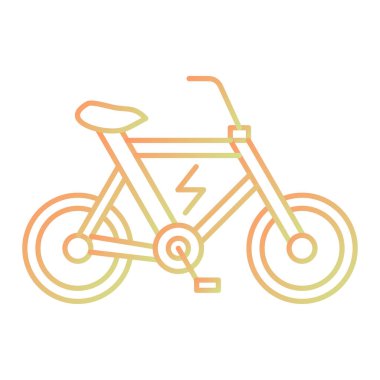 bisiklet ikonu vektör illüstrasyonu