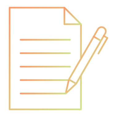 Belge. Web simgesi basit illüstrasyon