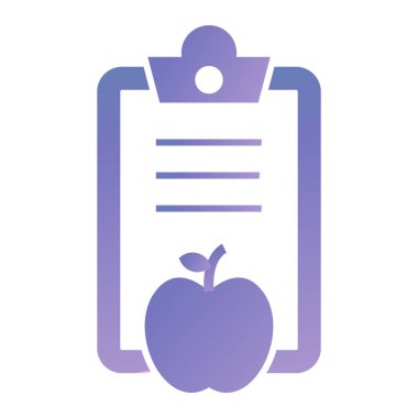 elma ikonu vektör illüstrasyonu