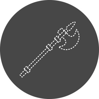 vector illustration of Halberd modern icon