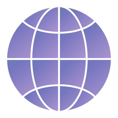 world globe icon. flat illustration of planet earth vector icons for web