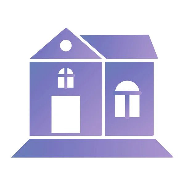 Casa Icono Web Ilustración Simple — Vector de stock