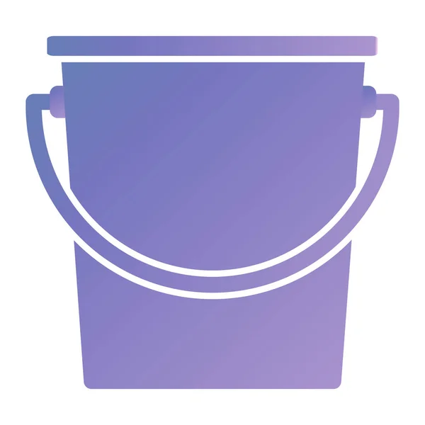 Eimer Symbol Einfache Illustration Von Vektor Symbolen Für Reinigungsgeräte Web — Stockvektor