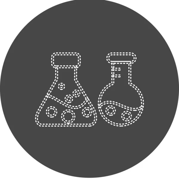 Experiment Vector Glyph Icon Design — Vector de stock