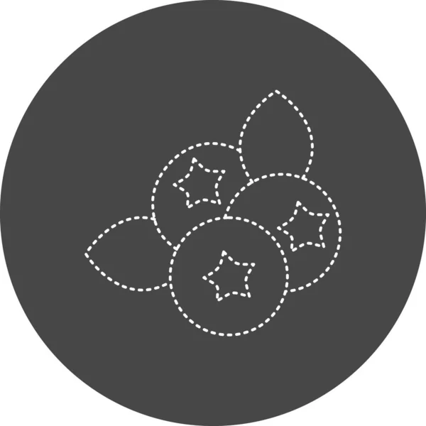 Blueberry Icon Simple Illustration Graphic Design — Stock vektor