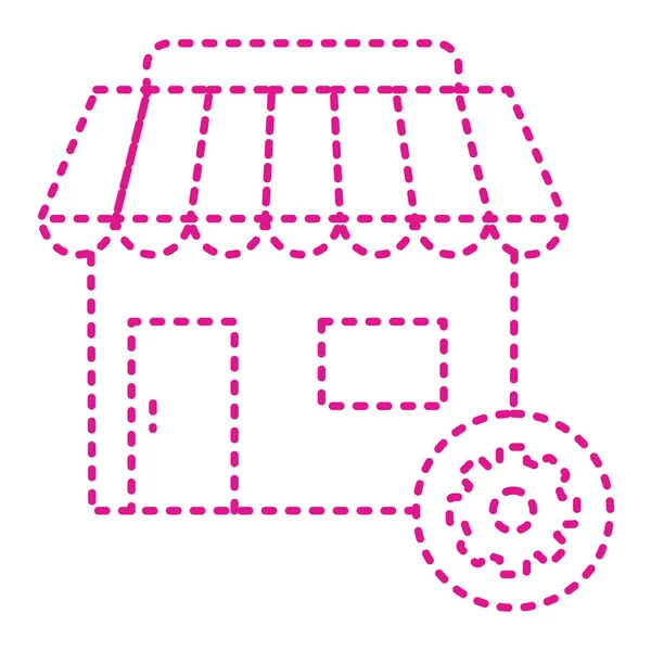Store Shop Market Retail Commerce Vector Illustration Graphic Design —  Vetores de Stock