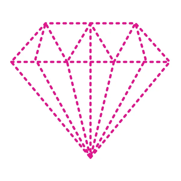Icono Diamante Vector Ilustración — Vector de stock