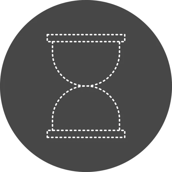 Reloj Arena Icono Web Diseño Simple — Vector de stock