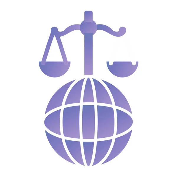 World Law Justice Theme Vector Illustration — Stockvector
