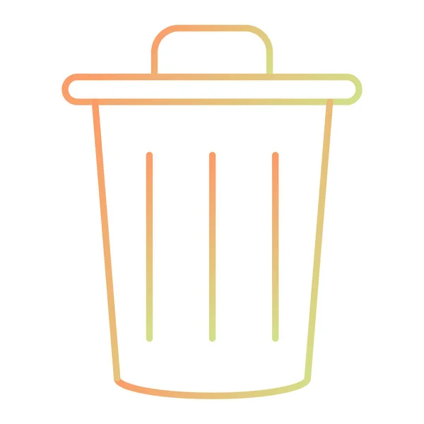Trash Can Icon Cartoon Illustration Garbage Bin Vector Icons Web — Image vectorielle