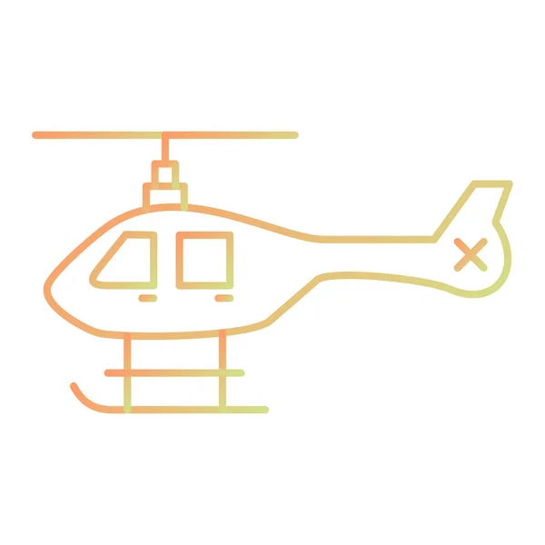 Піктограма Вертольота Векторні Ілюстрації — стоковий вектор