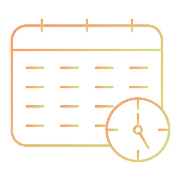 Ilustrace Vektoru Ikony Kalendáře — Stockový vektor