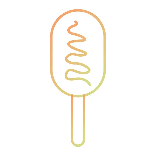 Icono Helado Dibujos Animados Dulces Iconos Vectoriales Postre Para Diseño — Archivo Imágenes Vectoriales