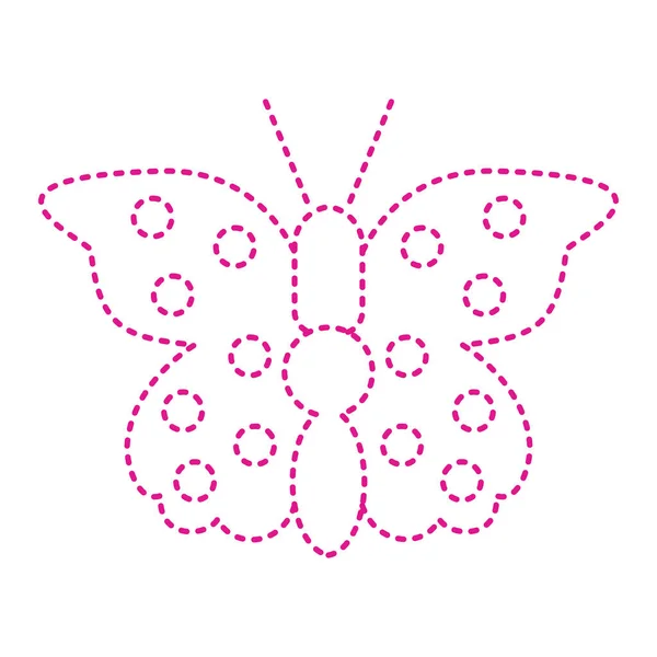 Mariposa Icono Vector Ilustración Diseño — Vector de stock