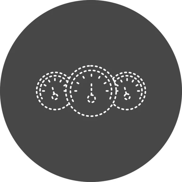 Car Dashboard Web Icon Simple Design — Vector de stock