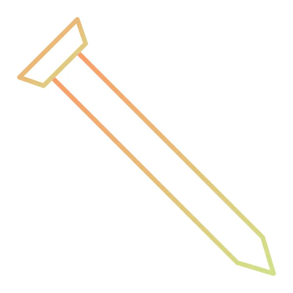 Illustration Vectorielle Une Seule Icône Crayon — Image vectorielle