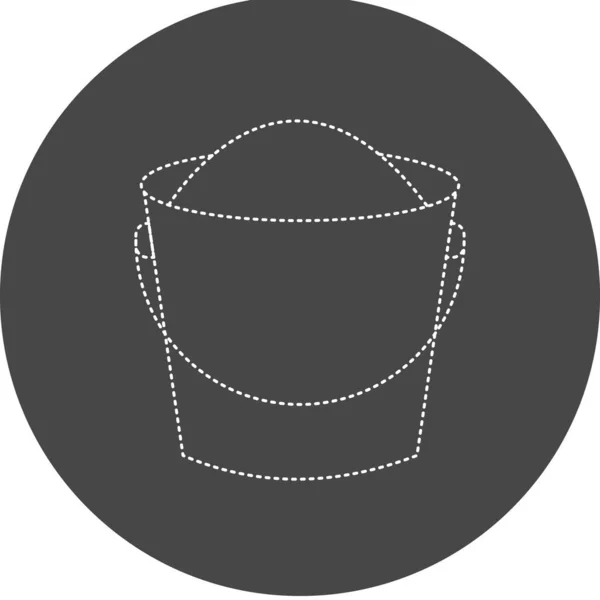 Pail Icon Vector Illustration Simple Design — 스톡 벡터