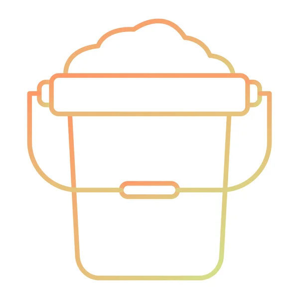 Bucket Web Simple Icon Illustration — 스톡 벡터