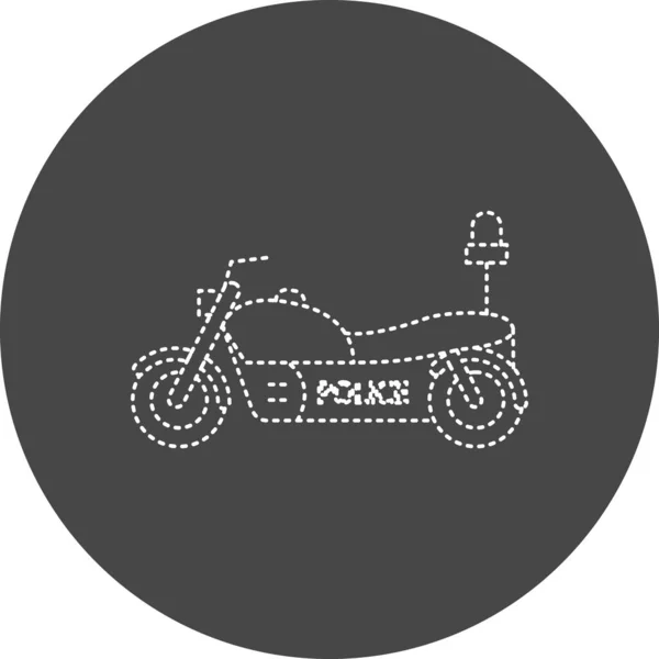 Vector Illustration Motorbike Icon — Vetor de Stock