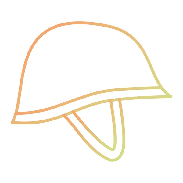 Line Drawing Cartoon Helmet — Διανυσματικό Αρχείο