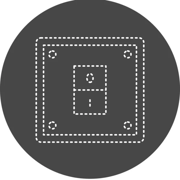 Electricity Switch Vector Glyph Icon Design — Διανυσματικό Αρχείο