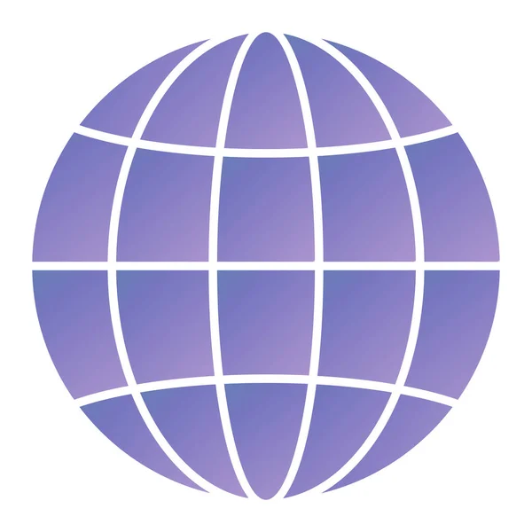 Vector Illustration Single Isolated Purple Sphere Icon — Stock Vector