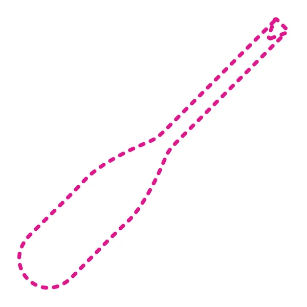 Розовая Линия Днк Значок Белом Фоне Векторная Иллюстрация — стоковый вектор