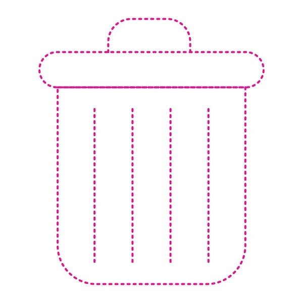 Trash Can Icon Outline Illustration Paper Bin Vector Icons Web — Image vectorielle