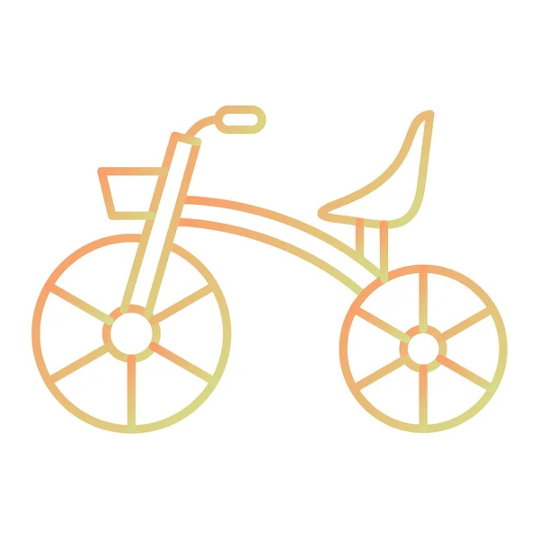 Ícone Bicicleta Delinear Símbolo Ilustração Vetor Bicicleta —  Vetores de Stock