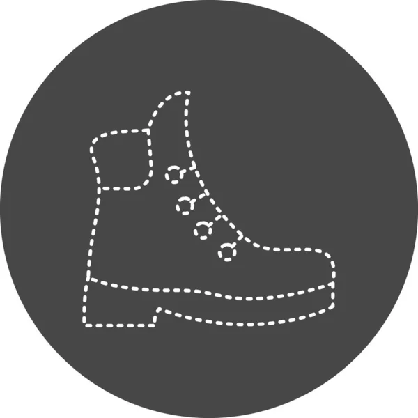 Ayakkabı Simgesinin Vektör Illüstrasyonu — Stok Vektör