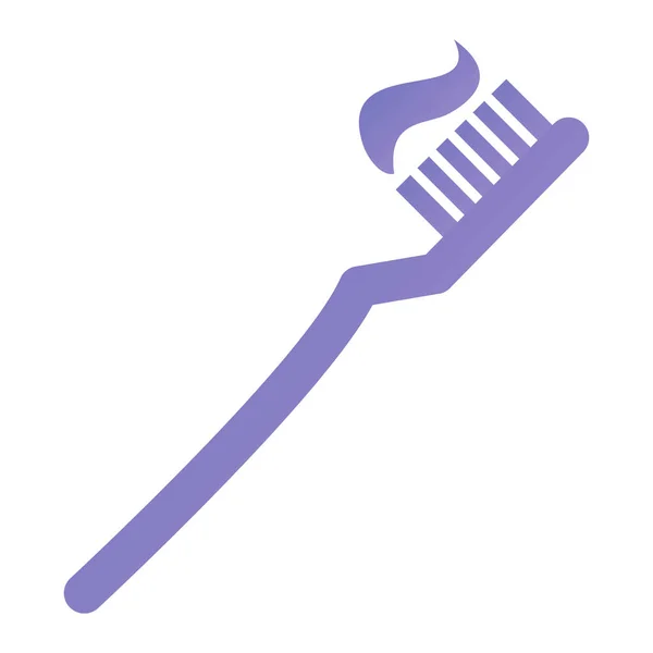 Зубная Щётка Веб Иконка Простой Дизайн — стоковый вектор