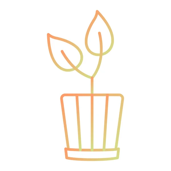 Plant Icon Trendy Style Isolated Background — Stockvector