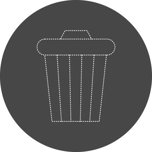 Web Icon Simple Illustration Recycle Bin Sign — Stockvector