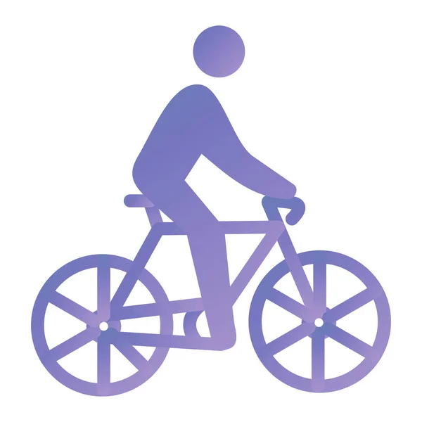 Cykelikon Enkel Illustration Cykel Vektor Ikoner För Webben — Stock vektor