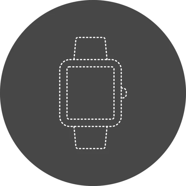 Reloj Icono Web Ilustración Simple — Vector de stock