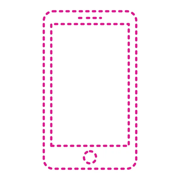 智能手机与空白屏幕 矢量图 — 图库矢量图片