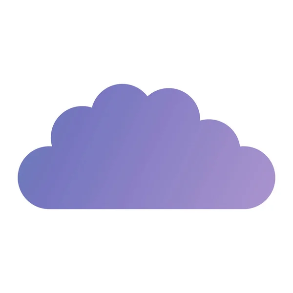 Ikona Chmury Płaska Ilustracja Ikon Wektora Pogody Dla Web — Wektor stockowy