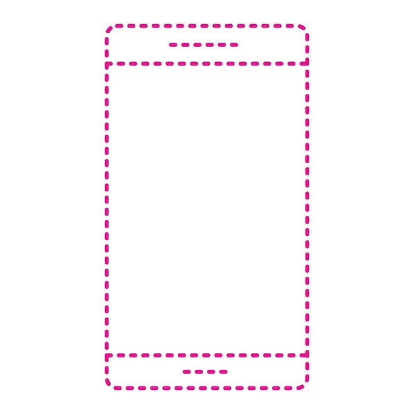 Smartphone Blank Screen Vector Illustration Design — 图库矢量图片