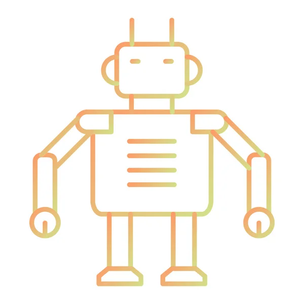 Robot Icono Vector Ilustración — Archivo Imágenes Vectoriales
