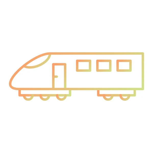 Tren Icono Vector Ilustración — Vector de stock