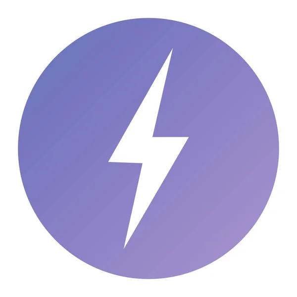 Power Icon Simple Illustration Thunder Energy Vector Icons Web — 图库矢量图片
