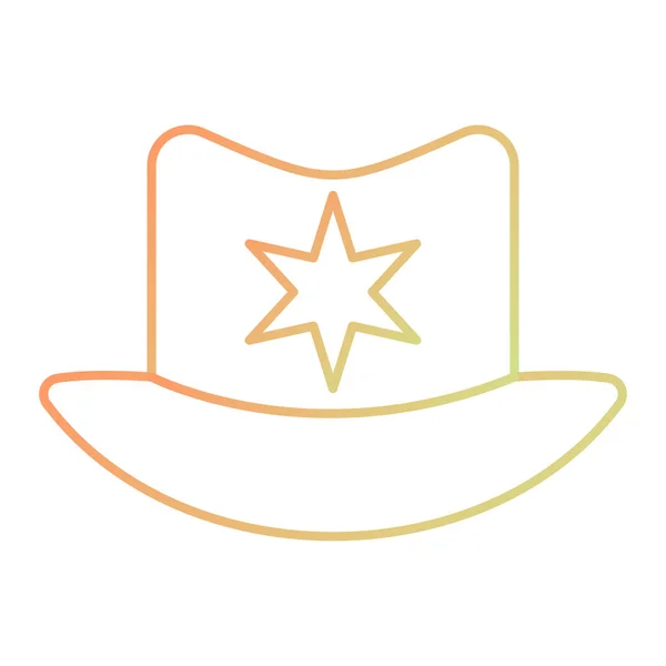 Hat Icon Simple Illustration Cowboy Accessory Vector Icons Web Design — Stockvector