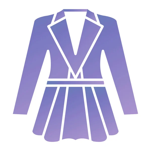 Fashion Jacket Icon Simple Illustration Clothes Vector Symbol Web — Stok Vektör