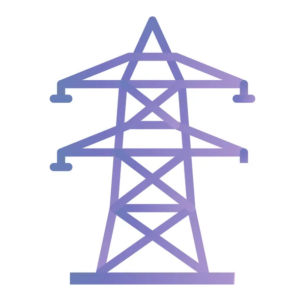 Power Tower Icon Outline Illustration Electric Energy Vector Icons Web — Archivo Imágenes Vectoriales